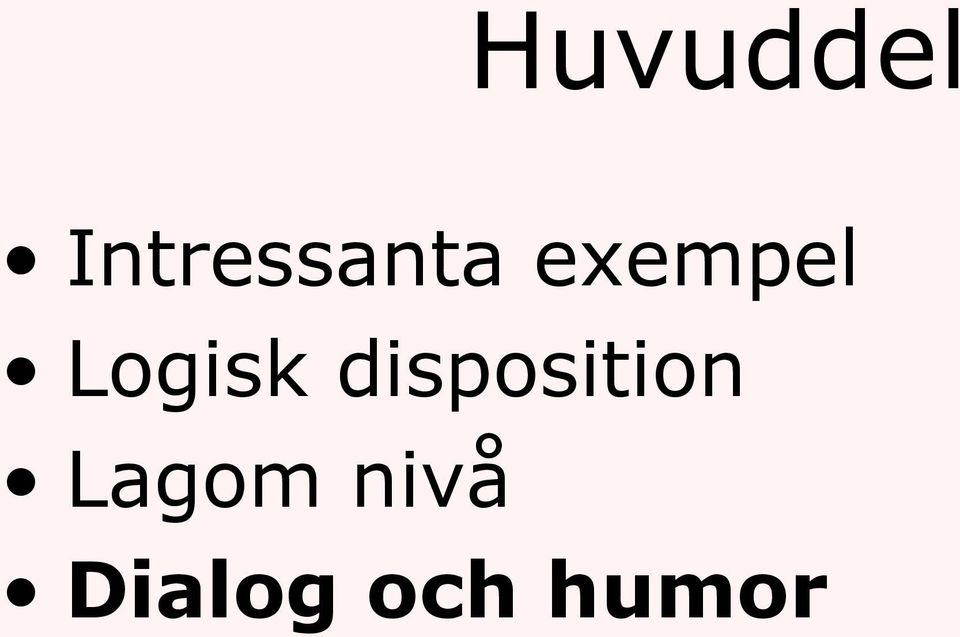 exempel Logisk