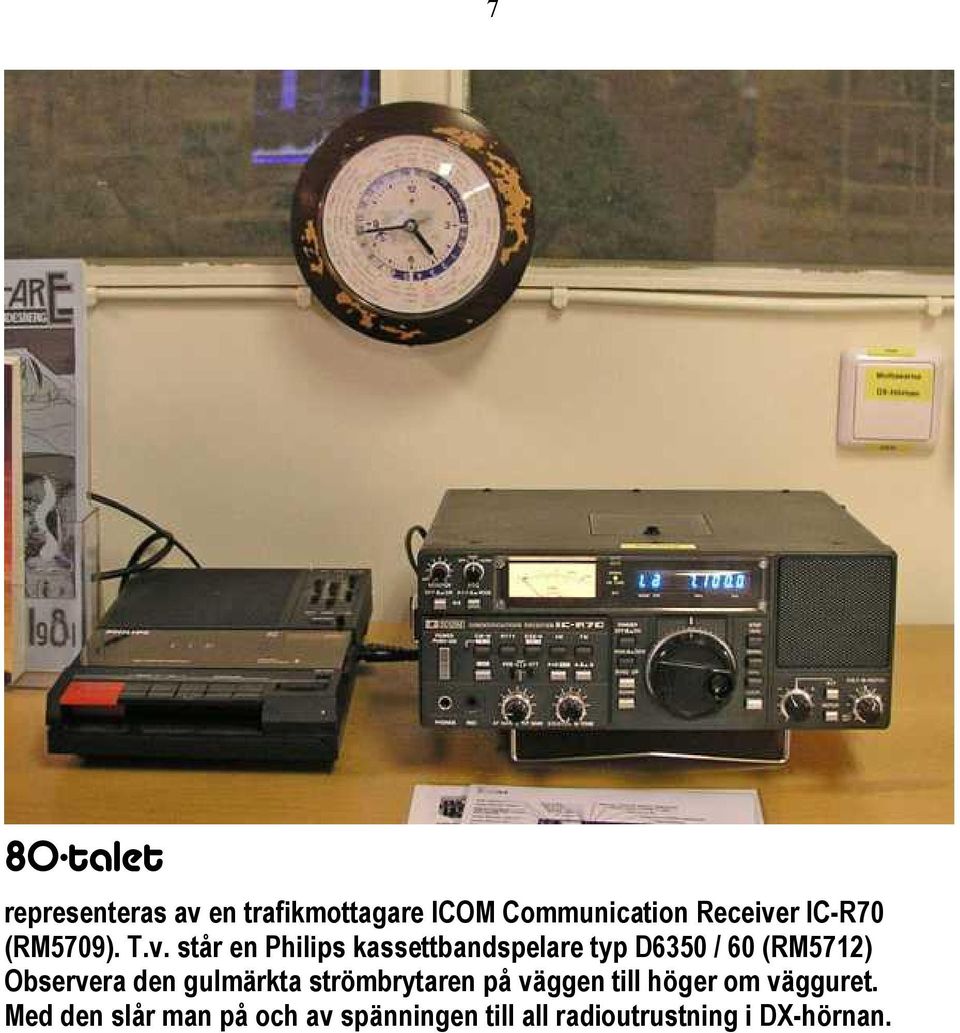 står en Philips kassettbandspelare typ D6350 / 60 (RM5712) Observera den
