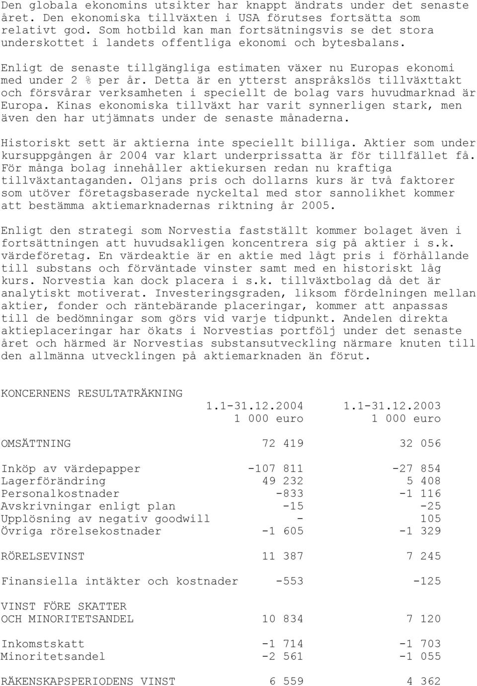 Detta är en ytterst anspråkslös tillväxttakt och försvårar verksamheten i speciellt de bolag vars huvudmarknad är Europa.