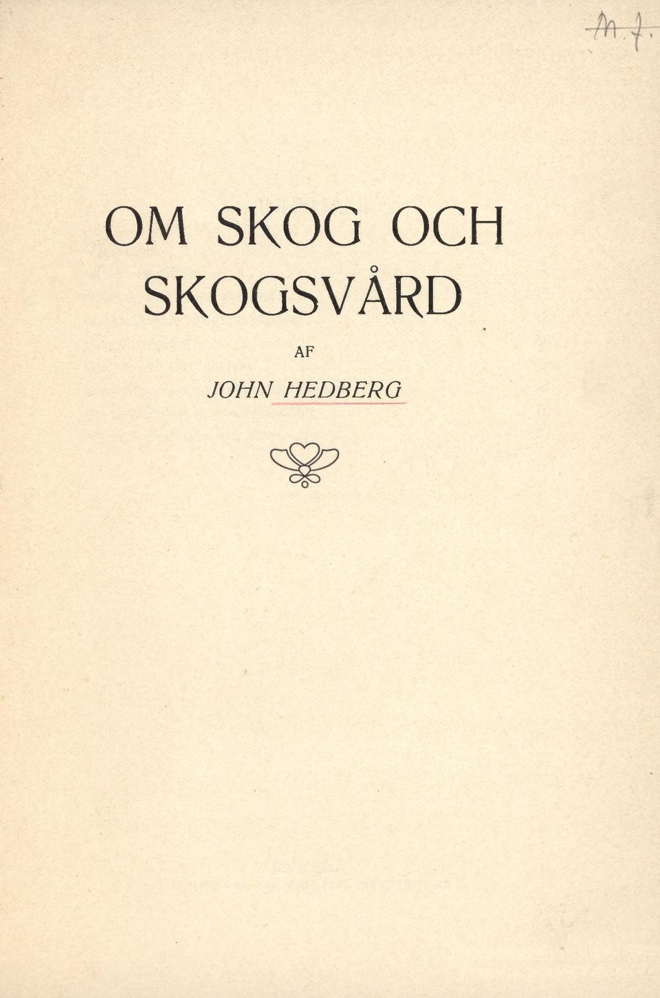 SKOGSVÅRD