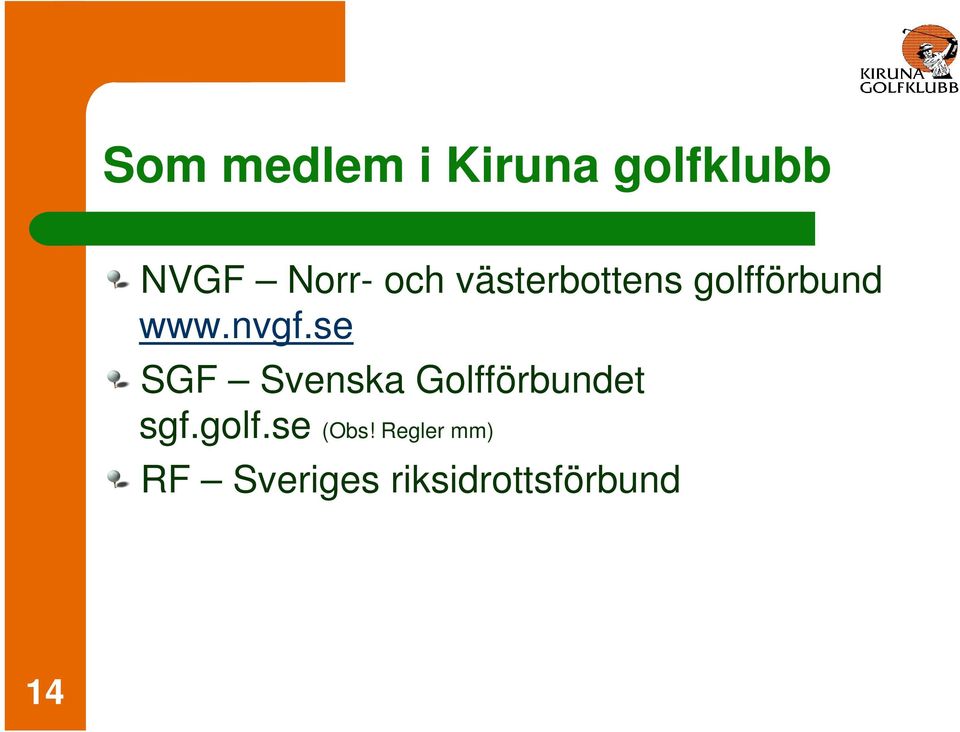 se SGF Svenska Golfförbundet sgf.golf.