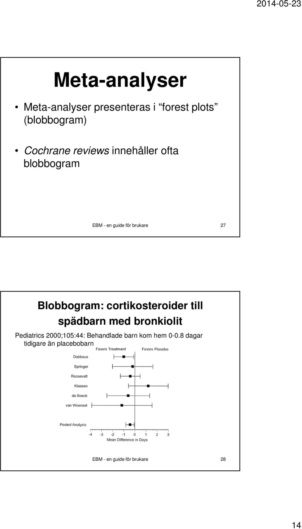 cortikosteroider till spädbarn med bronkiolit Pediatrics 2000;105:44: