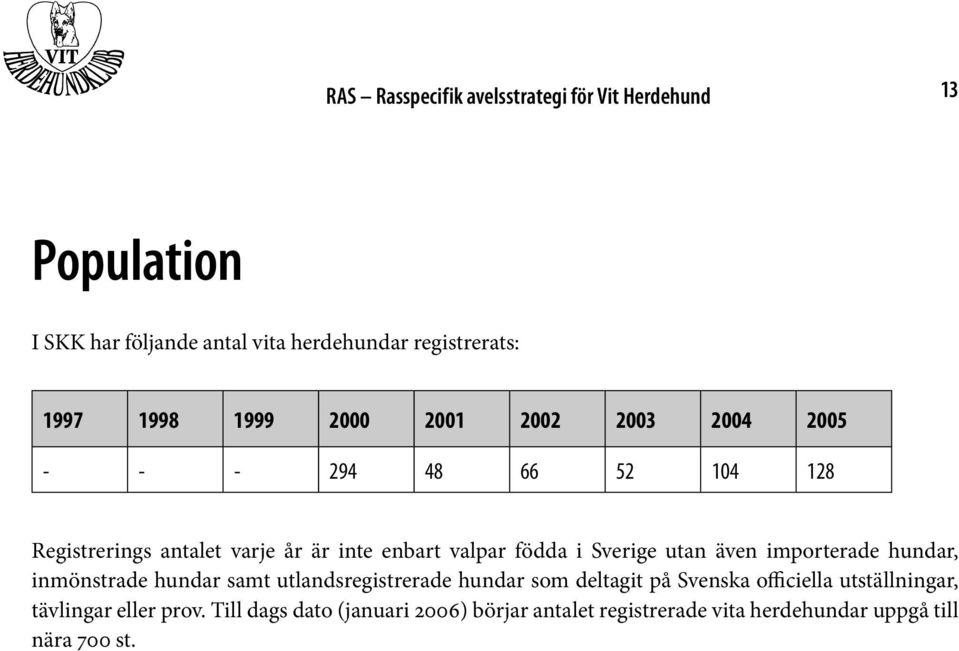 Sverige utan även importerade hundar, inmönstrade hundar samt utlandsregistrerade hundar som deltagit på Svenska officiella