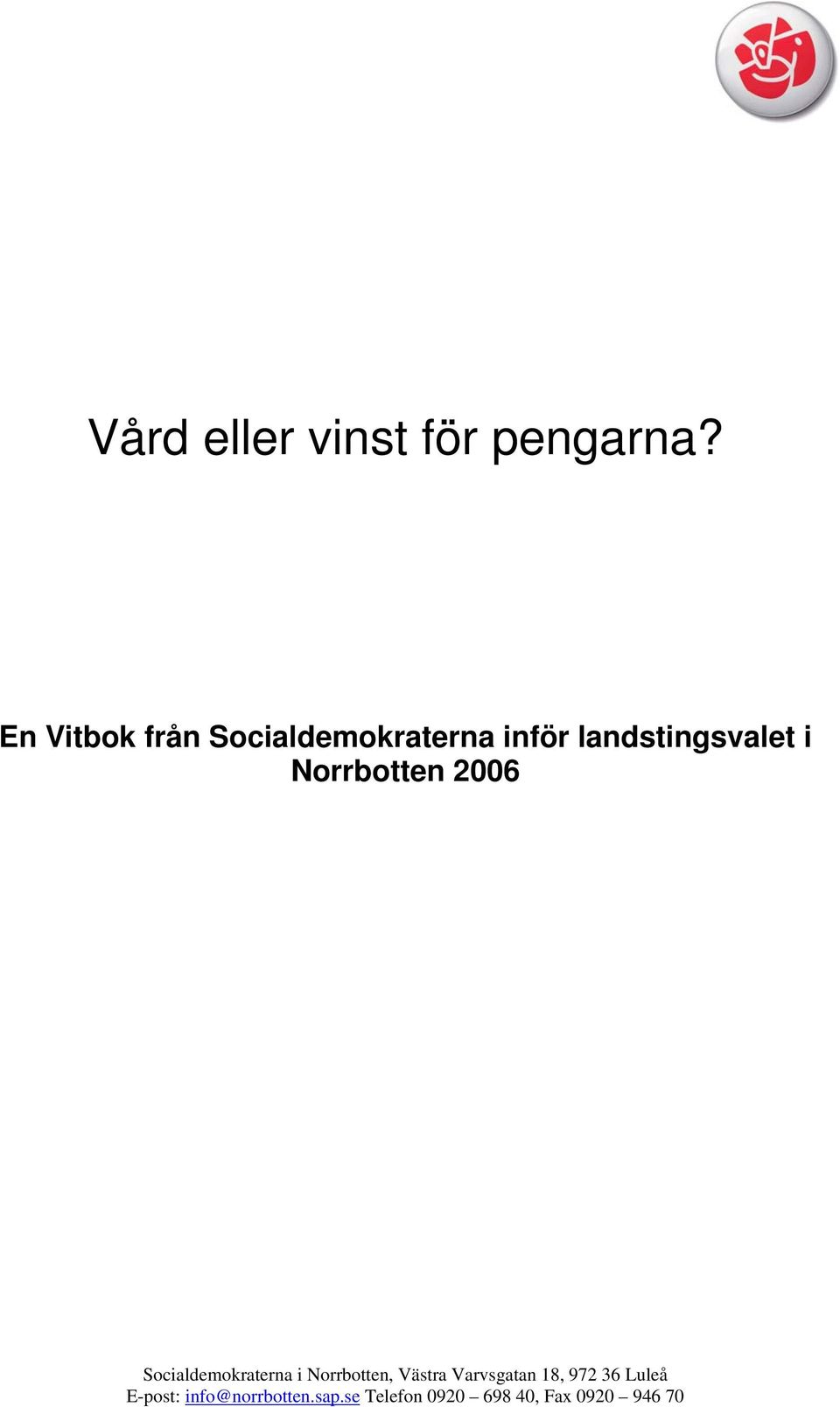 En Vitbok från