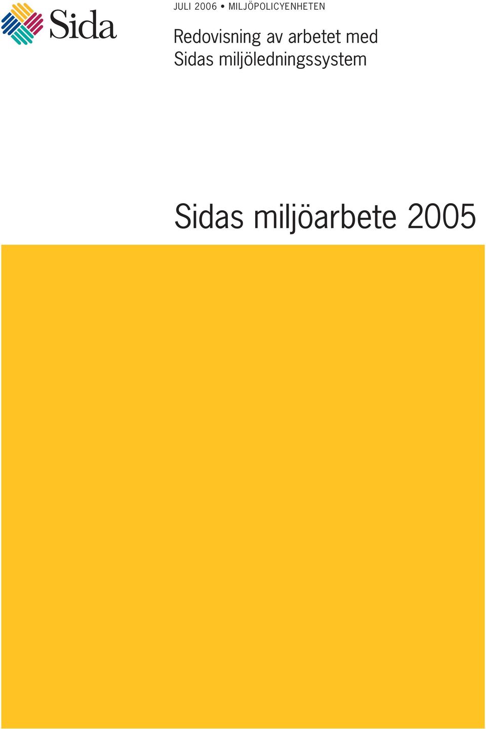 Redovisning av arbetet