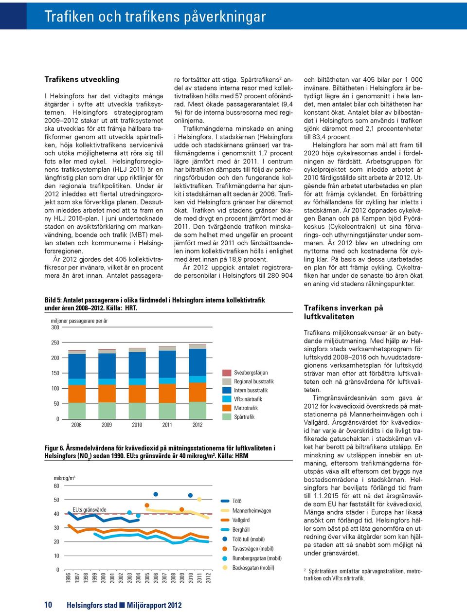 möjligheterna att röra sig till fots eller med cykel. Helsingforsregionens trafiksystemplan (HLJ 2011) är en långfristig plan som drar upp riktlinjer för den regionala trafikpolitiken.