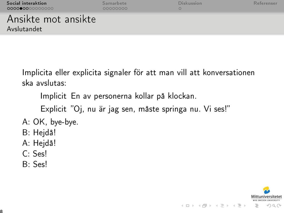 personerna kollar på klockan.