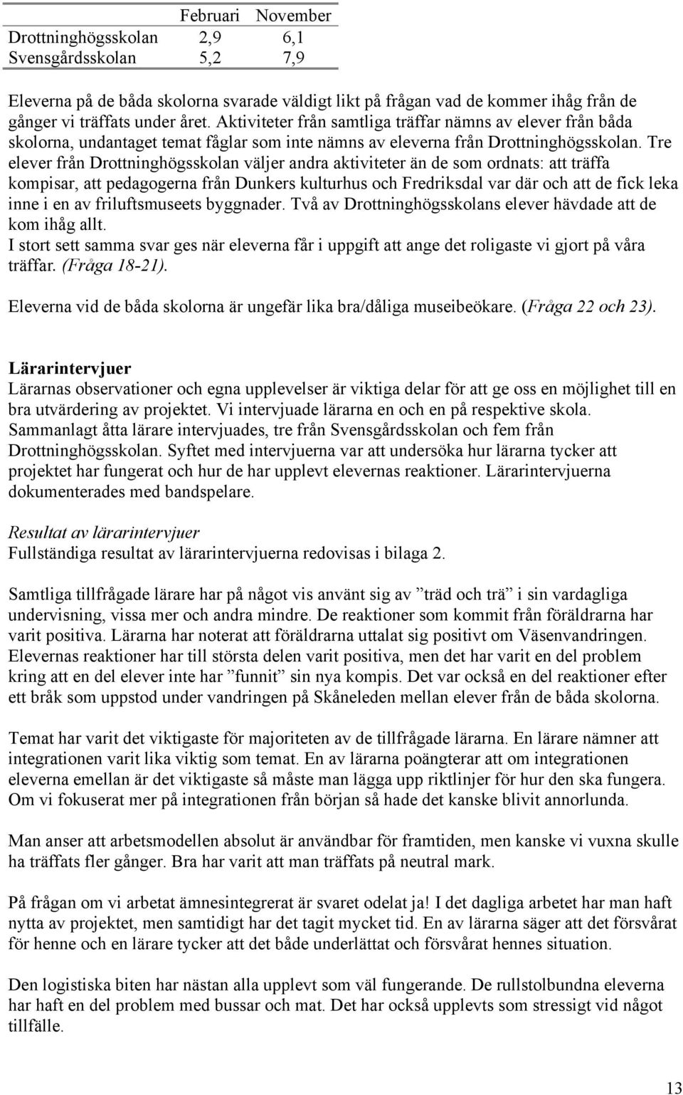 Tre elever från Drottninghögsskolan väljer andra aktiviteter än de som ordnats: att träffa kompisar, att pedagogerna från Dunkers kulturhus och Fredriksdal var där och att de fick leka inne i en av