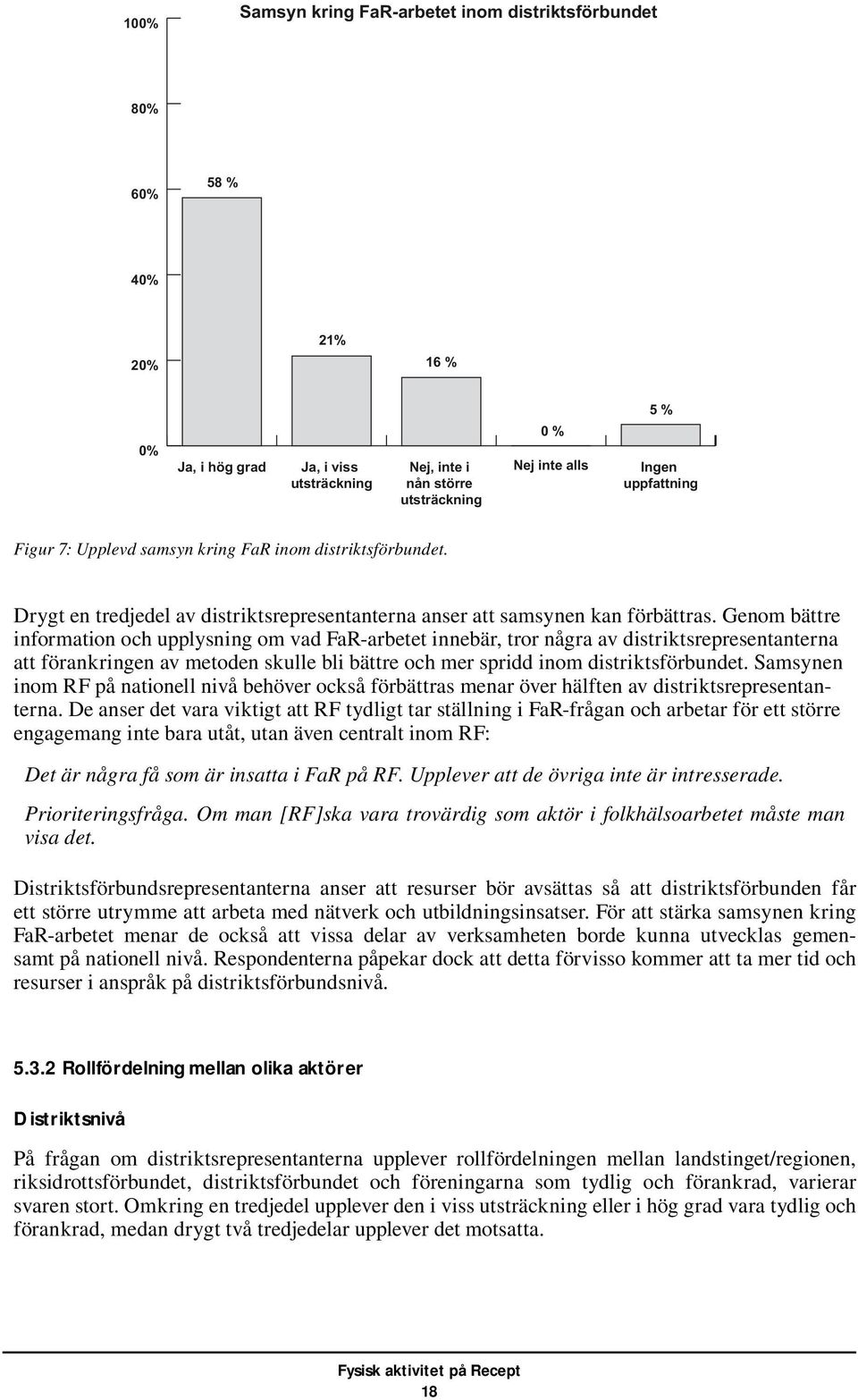 Genom bättre information och upplysning om vad FaR-arbetet innebär, tror några av distriktsrepresentanterna att förankringen av metoden skulle bli bättre och mer spridd inom distriktsförbundet.