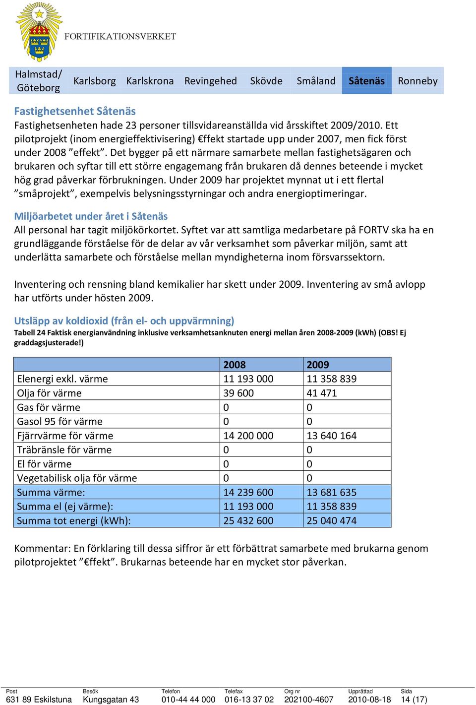 Det bygger på ett närmare samarbete mellan fastighetsägaren och brukaren och syftar till ett större engagemang från brukaren då dennes beteende i mycket hög grad påverkar förbrukningen.