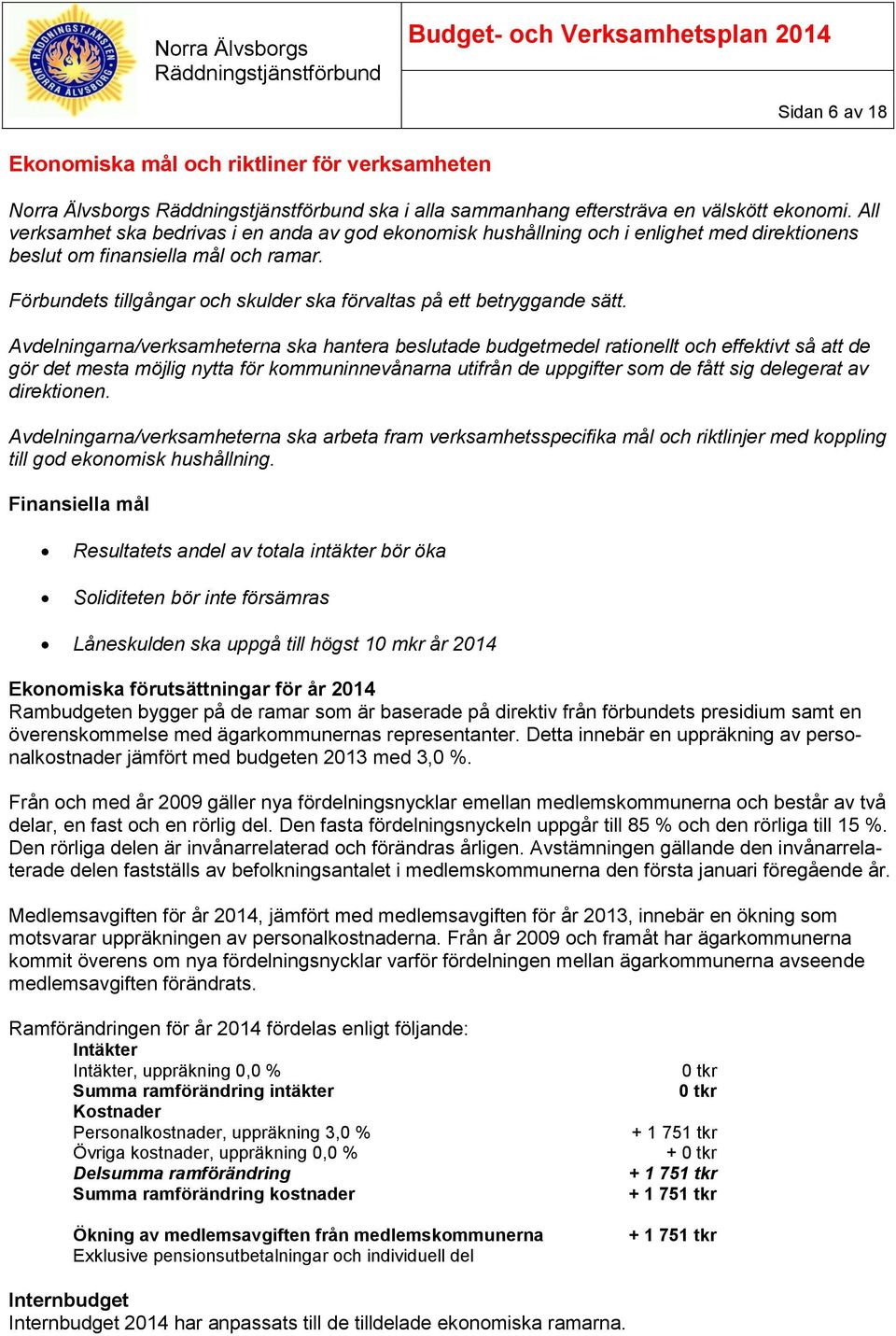 Förbundets tillgångar och skulder ska förvaltas på ett betryggande sätt.