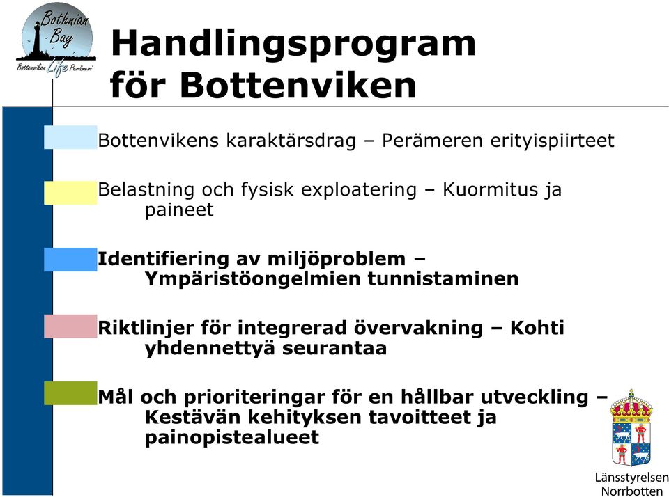 Ympäristöongelmien tunnistaminen Riktlinjer för integrerad övervakning Kohti yhdennettyä