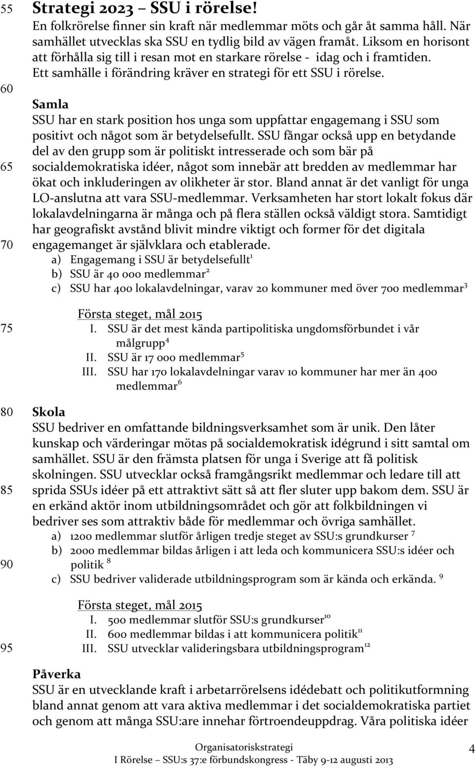 Samla SSU har en stark position hos unga som uppfattar engagemang i SSU som positivt och något som är betydelsefullt.