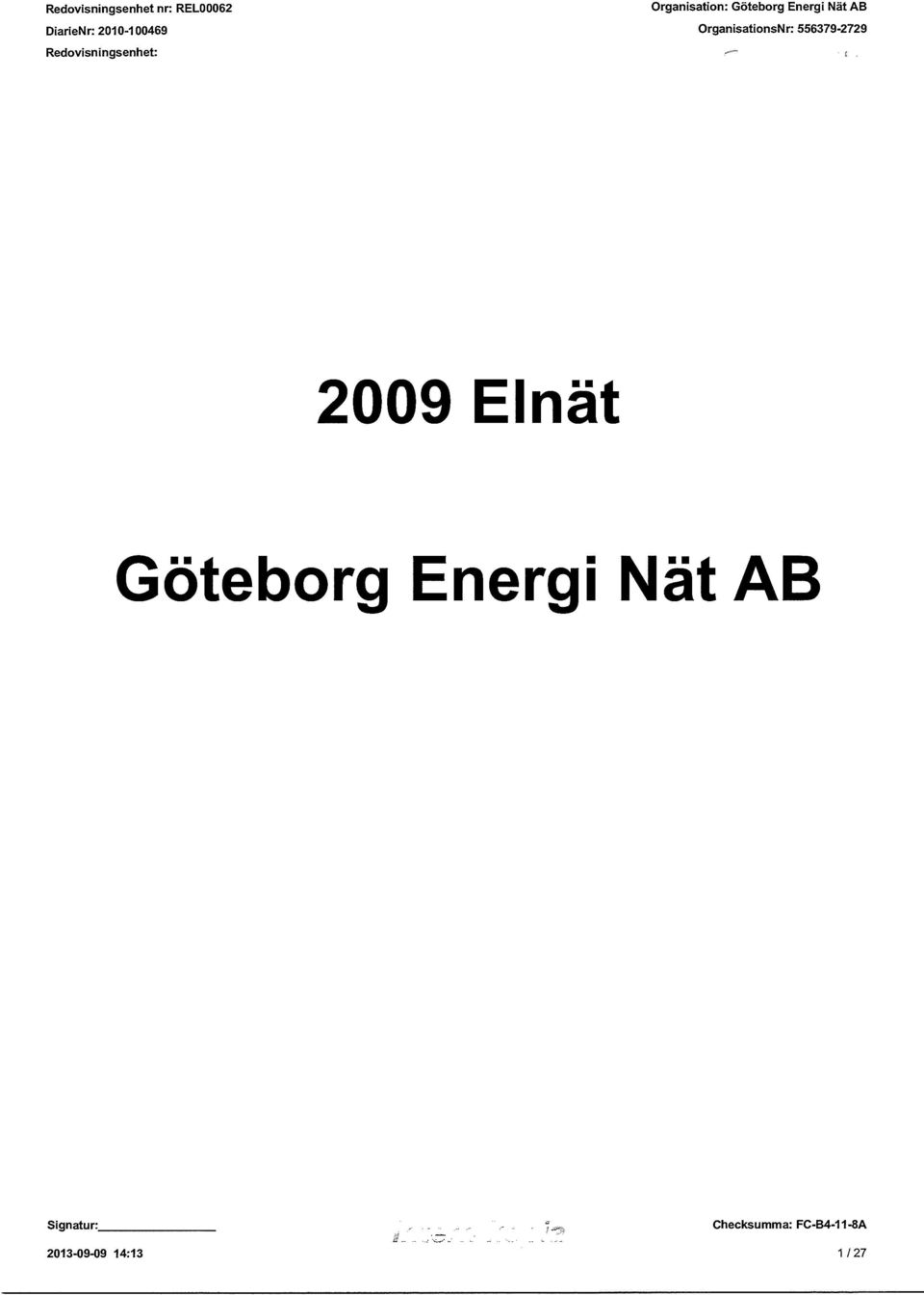 Elnät Göteborg Energi Nät AB