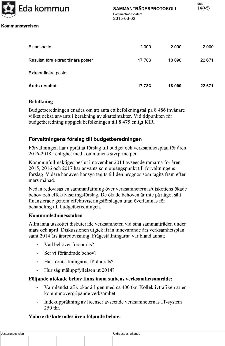 Förvaltningens förslag till budgetberedningen Förvaltningen har upprättat förslag till budget och verksamhetsplan för åren 2016-2018 i enlighet med kommunens styrprinciper.