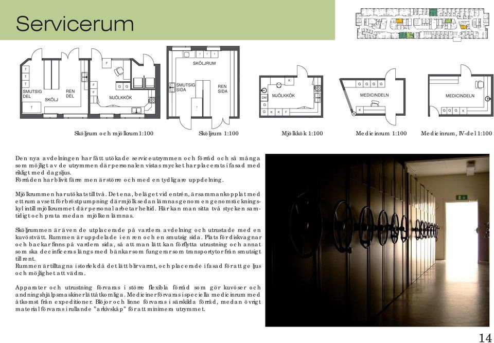 MEDICINN Ö DI H ONOR ONES ONOR VEN DI DI IA / SAMAL AINISRAIV ONOR RAPPA B Servicerum SÖLJRUM SMUSI SÖLJ MJÖLÖ SMUSI MJÖLÖ MEDICINN MEDICINN Sköljrum och mjölkrum1:100 Sköljrum 1:100 Mjölkkök 1:100