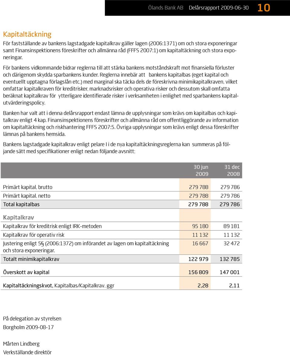 Reglerna innebär att bankens kapitalbas (eget kapital och eventuellt upptagna förlagslån etc.