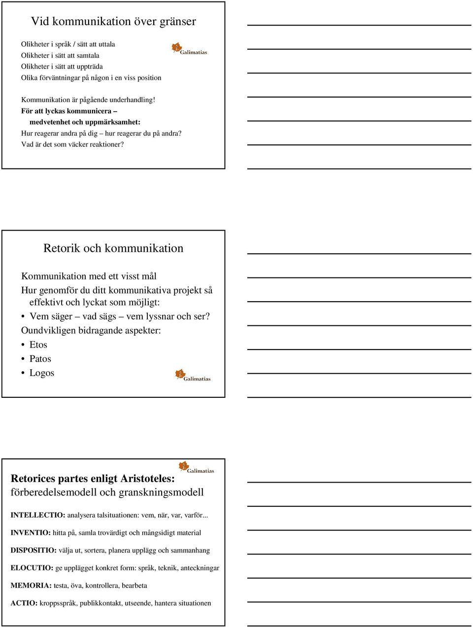 Retorik och kommunikation Kommunikation med ett visst mål Hur genomför du ditt kommunikativa projekt så effektivt och lyckat som möjligt: Vem säger vad sägs vem lyssnar och ser?