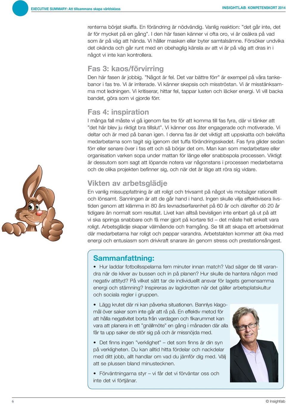 Fas 3: kaos/förvirring Den här fasen är jobbig. Något är fel. Det var bättre förr är exempel på våra tankebanor i fas tre. Vi är irriterade. Vi känner skepsis och misströstan.