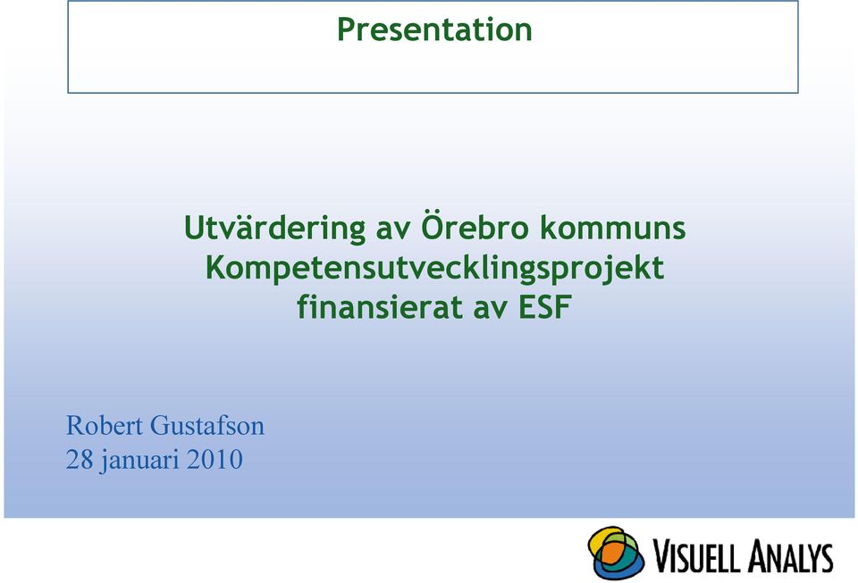 Kompetensutvecklingsprojekt