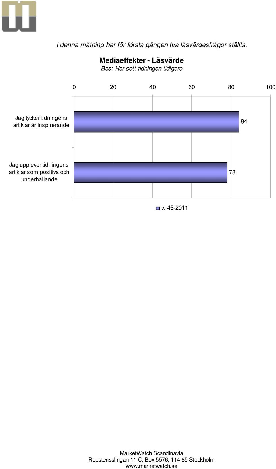 Mediaeffekter - Läsvärde Jag tycker tidningens