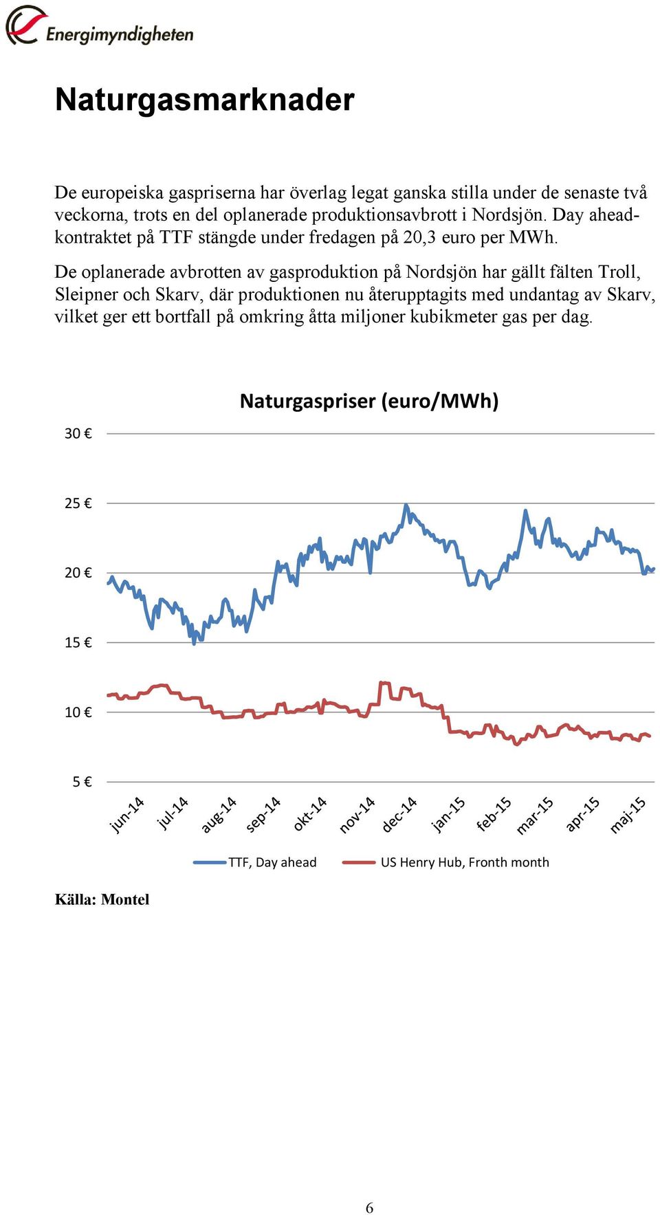 De oplanerade avbrotten av gasproduktion på Nordsjön har gällt fälten Troll, Sleipner och Skarv, där produktionen nu återupptagits med