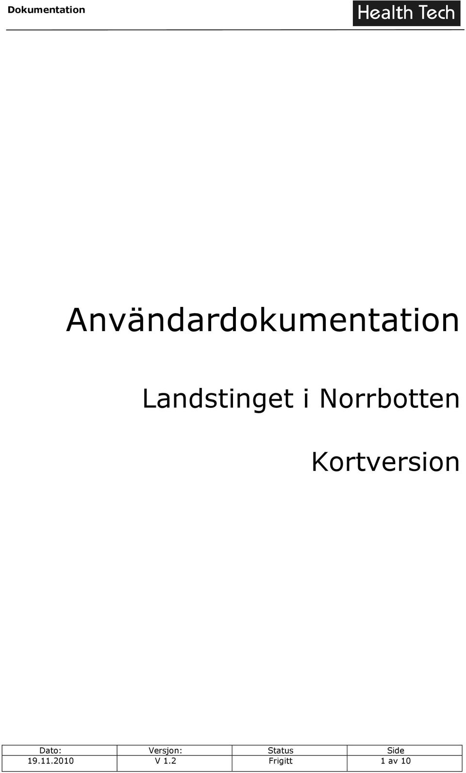 Norrbotten Kortversion