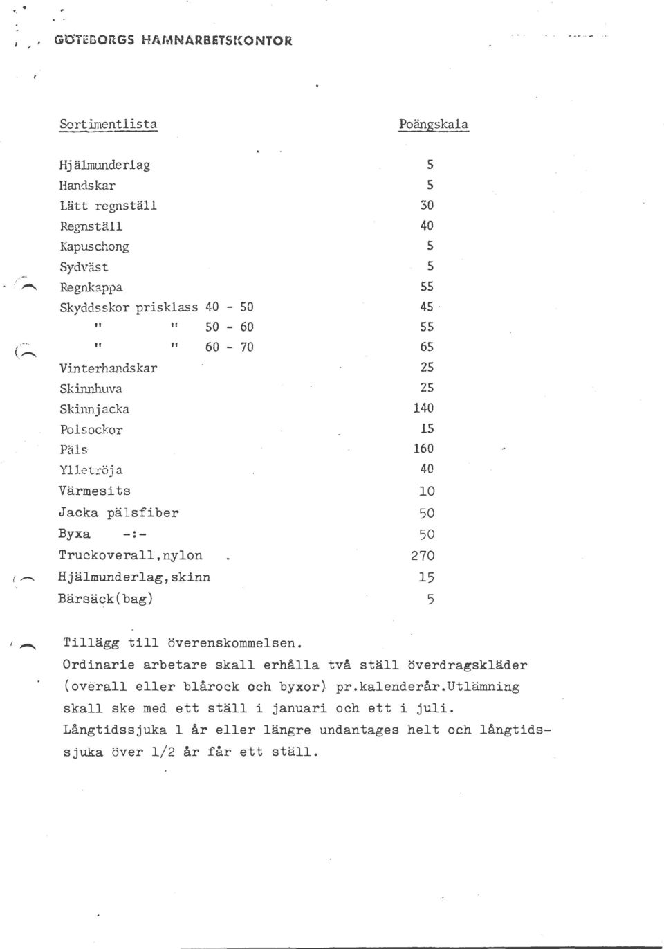 dskar Skinnhuva Skilmj acka Polsockor Päls Yl let r öja Värmesits Il Jacka päl sfiber Byxa -:- Truckoverall,nylon Hjälmunderlag,skinn Bärsäck(bag) 60 70 30 40 4.