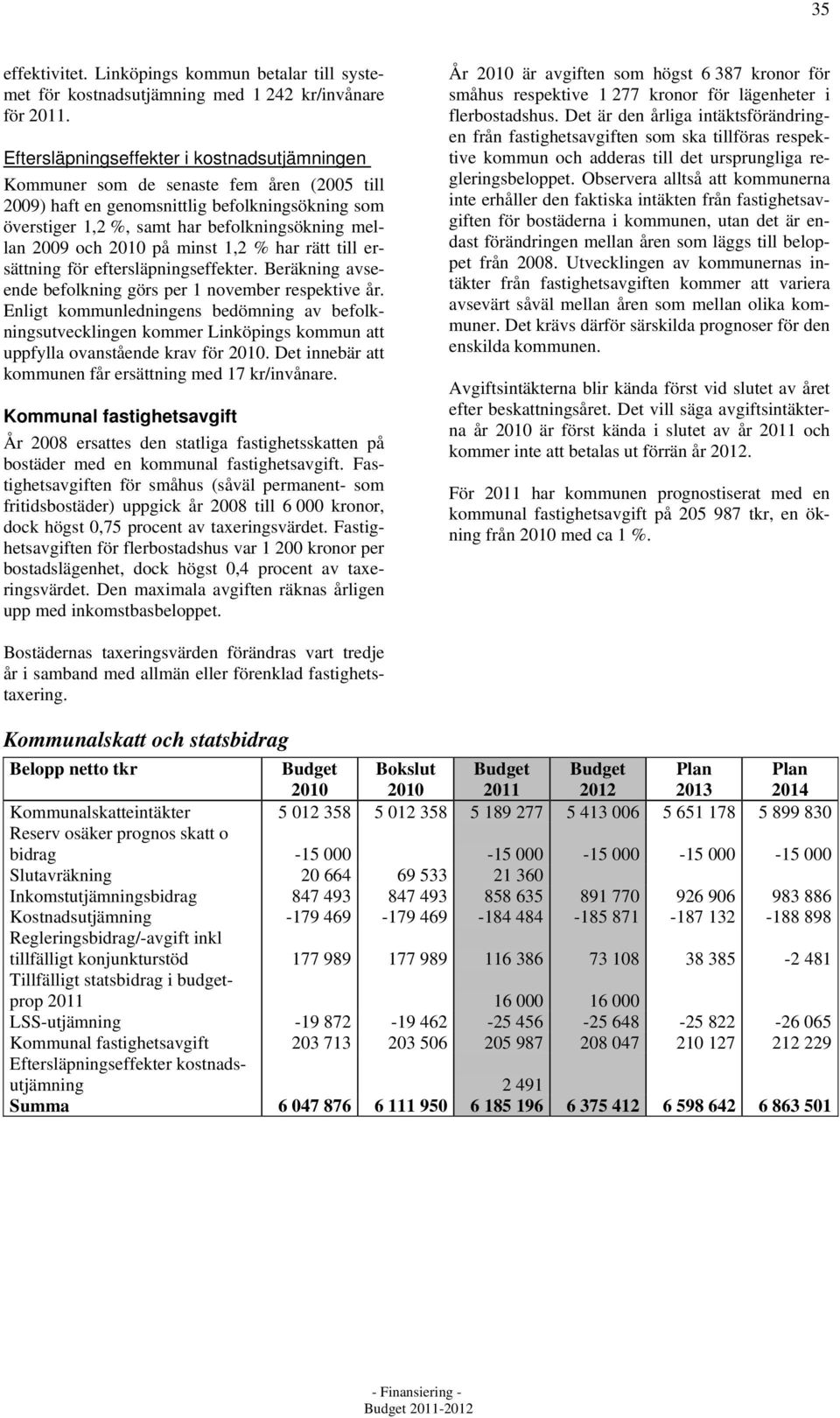 på minst 1,2 % har rätt till ersättning för eftersläpningseffekter. Beräkning avseende befolkning görs per 1 november respektive år.