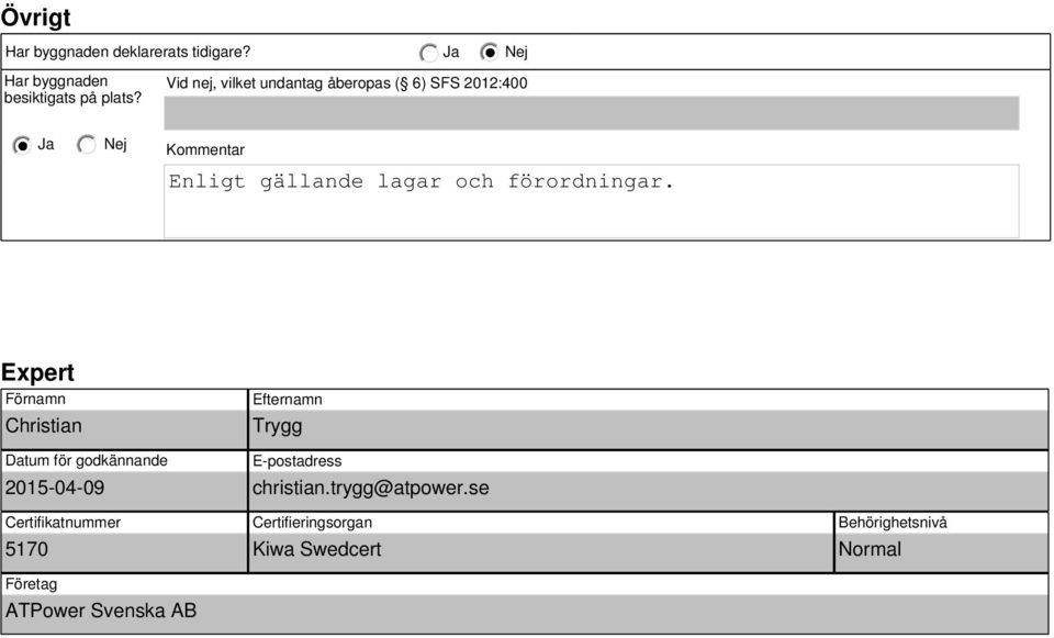 förordningar.