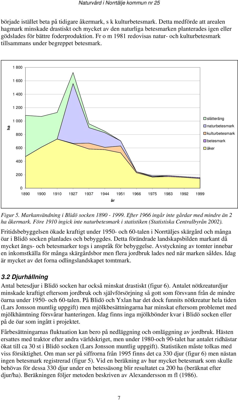 Fr o m 1981 redovisas natur- och kulturbetesmark tillsammans under begreppet betesmark.