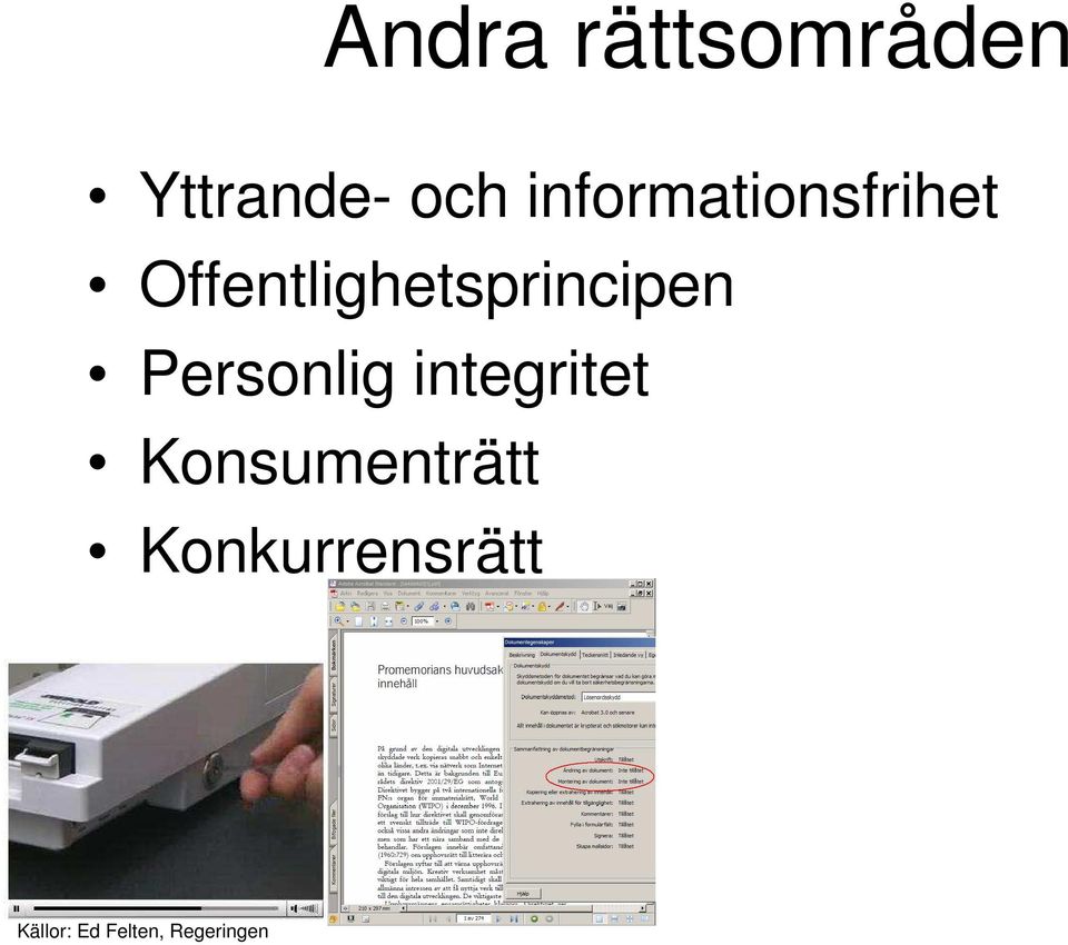 Offentlighetsprincipen Personlig