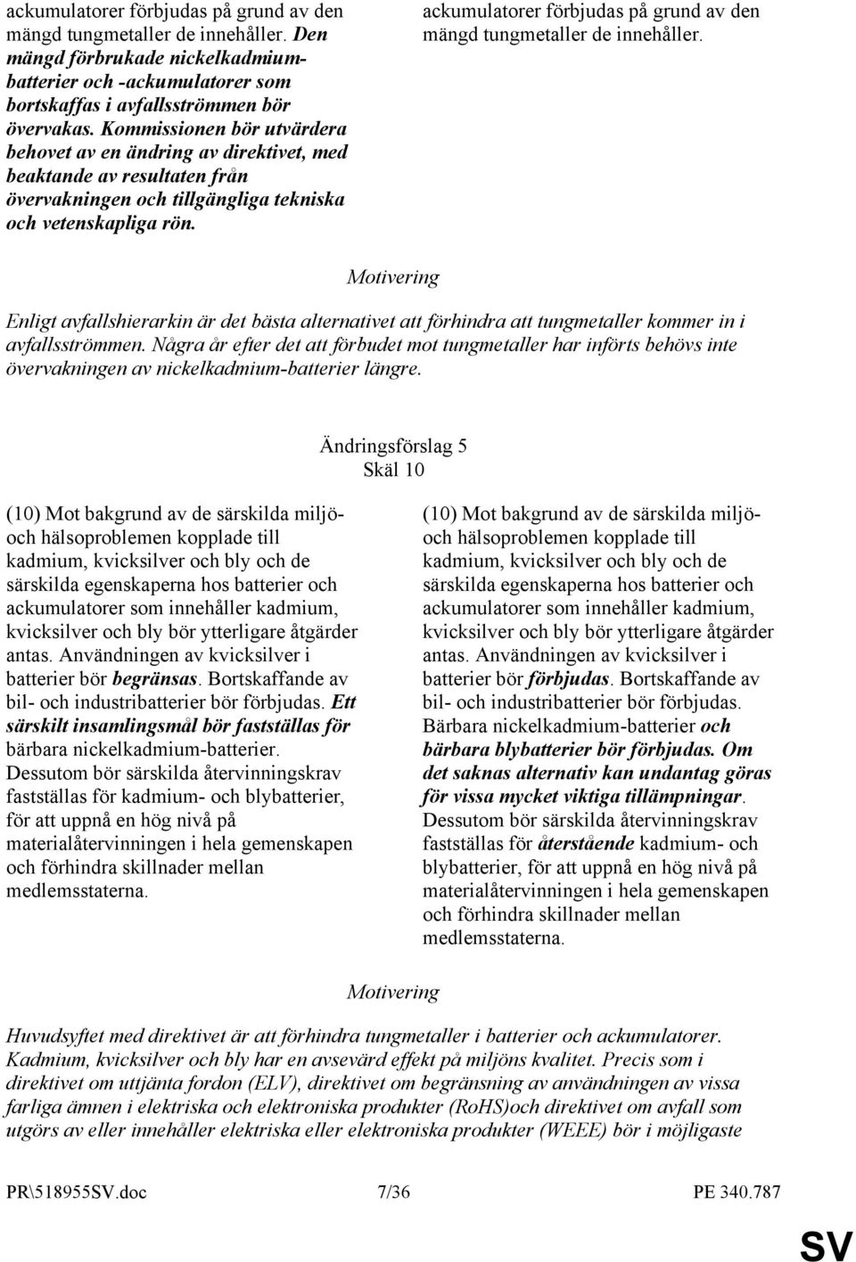 ackumulatorer förbjudas på grund av den mängd tungmetaller de innehåller. Enligt avfallshierarkin är det bästa alternativet att förhindra att tungmetaller kommer in i avfallsströmmen.