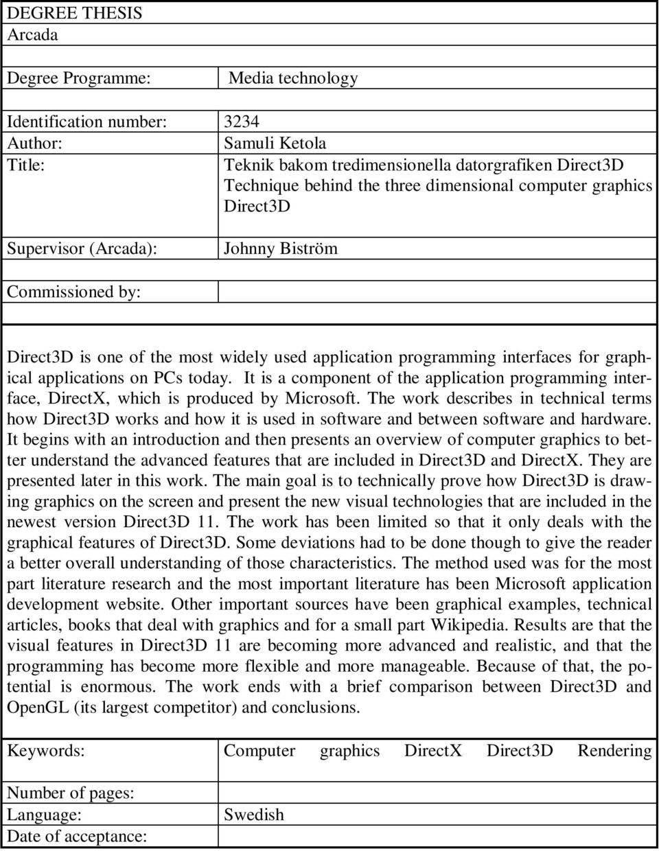 PCs today. It is a component of the application programming interface, DirectX, which is produced by Microsoft.