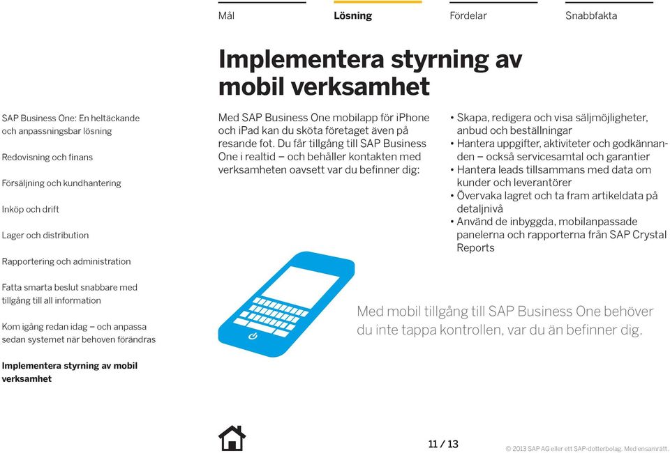 beställningar Hantera uppgifter, aktiviteter och godkännanden också servicesamtal och garantier Hantera leads tillsammans med data om kunder och leverantörer Övervaka