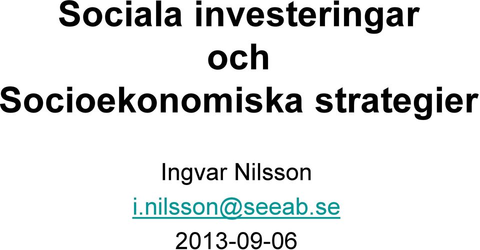 strategier Ingvar