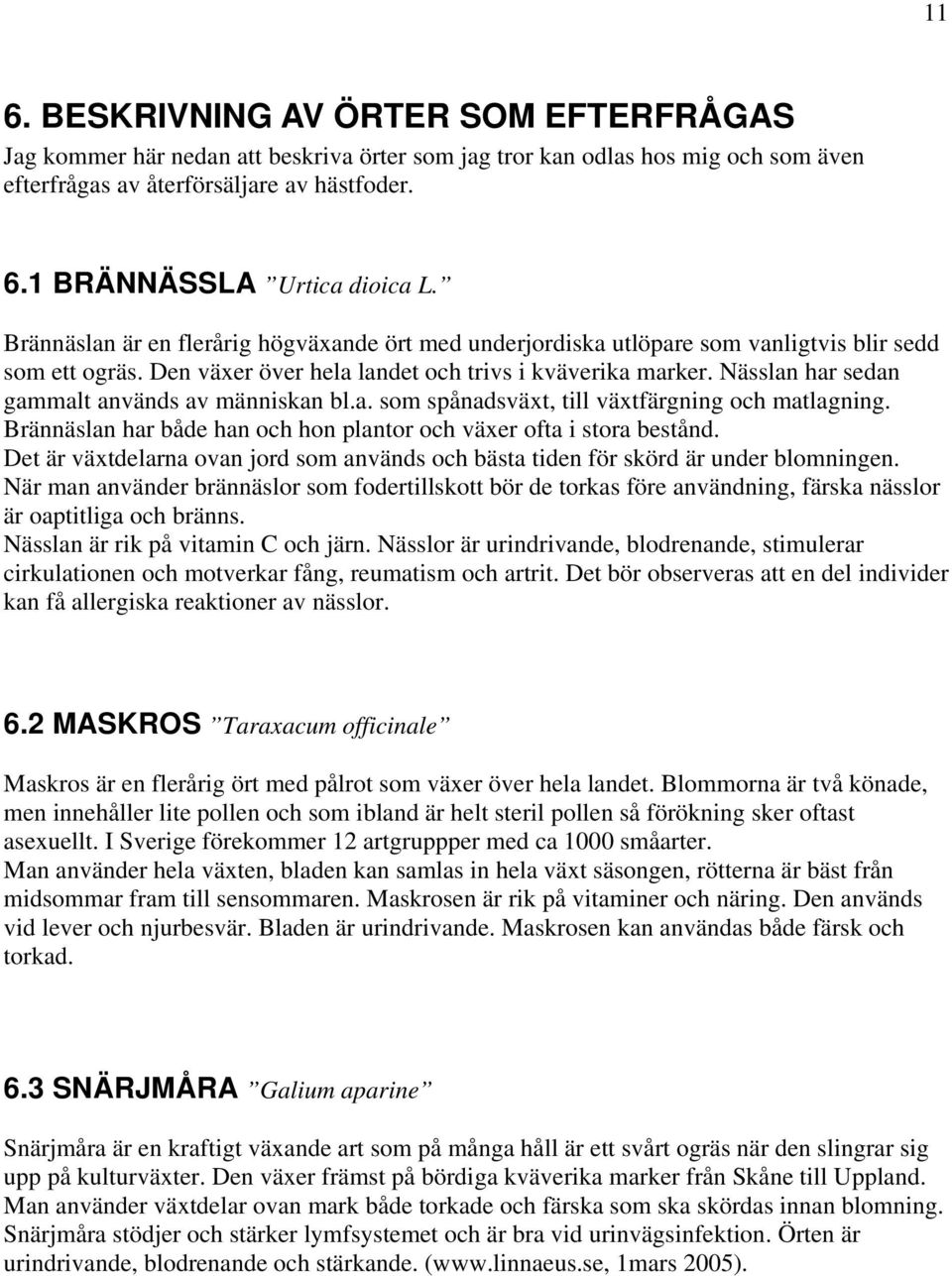 Nässlan har sedan gammalt används av människan bl.a. som spånadsväxt, till växtfärgning och matlagning. Brännäslan har både han och hon plantor och växer ofta i stora bestånd.