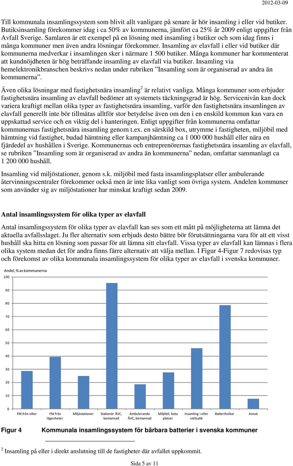 Samlaren är ett exempel på en lösning med insamling i butiker och som idag finns i många kommuner men även andra lösningar förekommer.