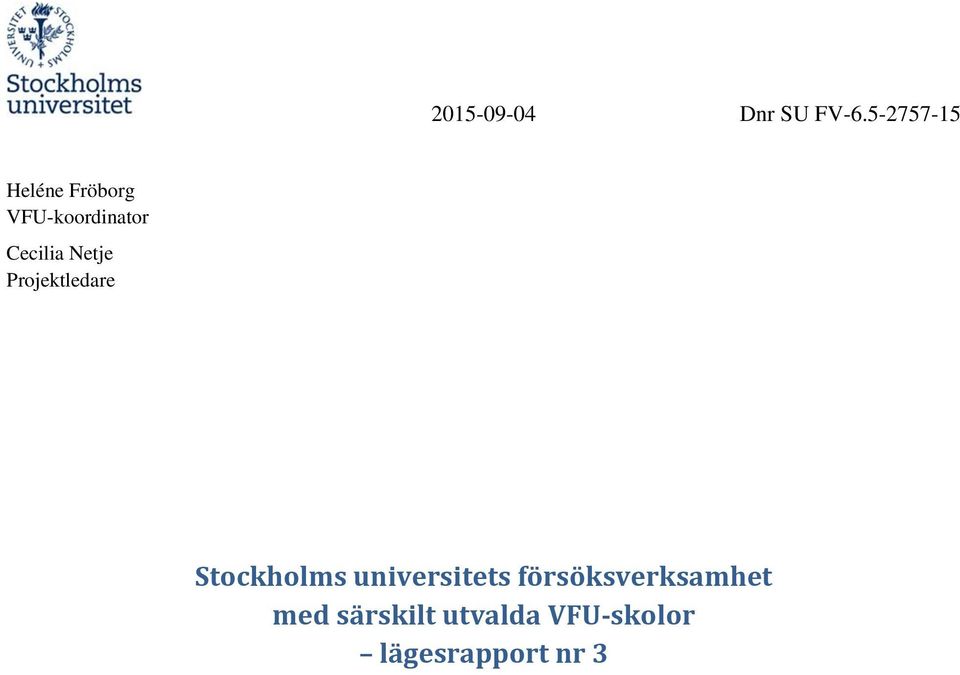 Stockholms universitets