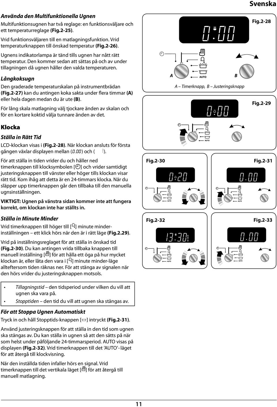 De kommer seda att sättas på och av uder tillagige då uge håller de valda temperature. Lågkoksug De graderade temperaturskala på istrumeträda (Fig.