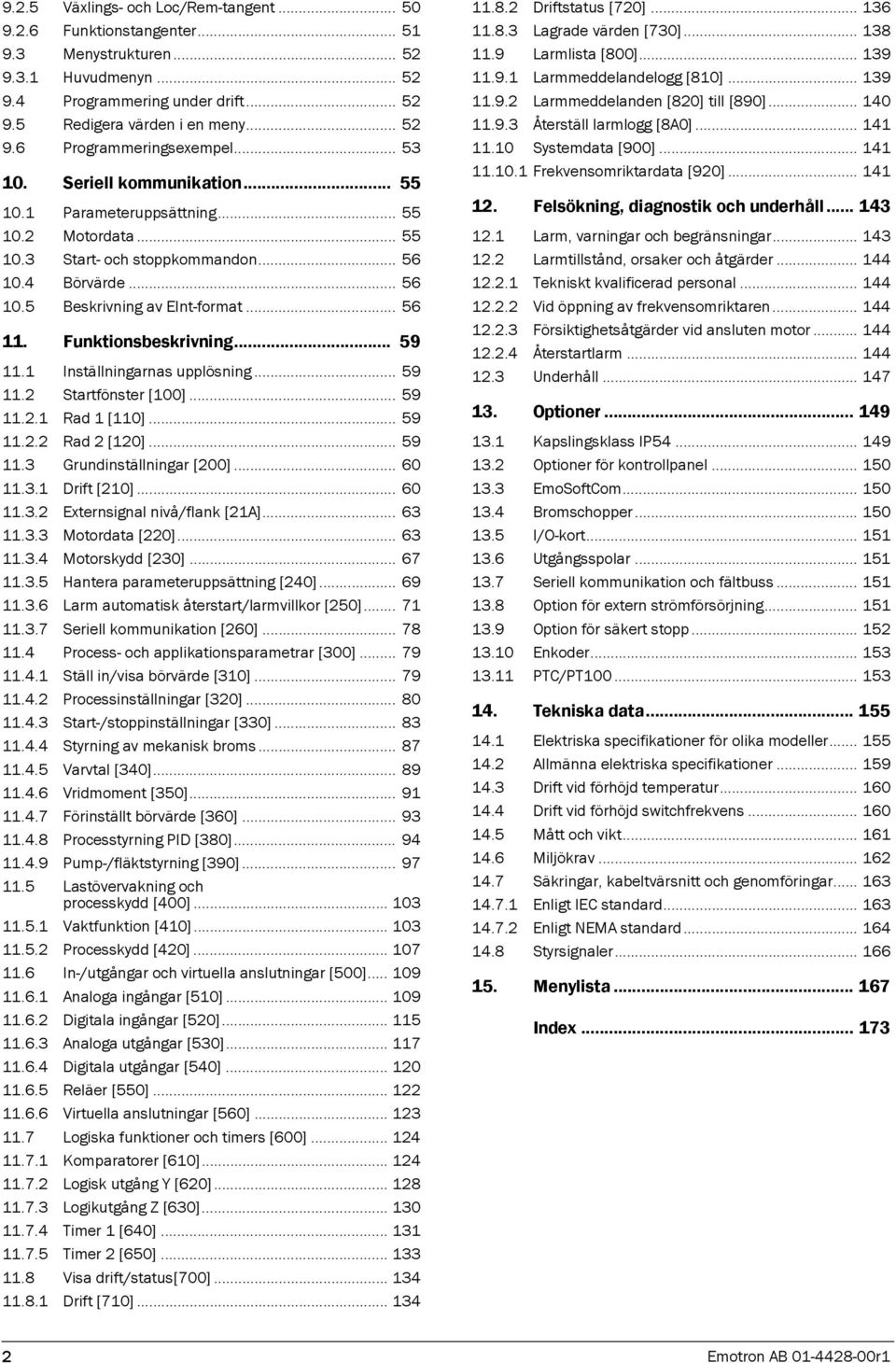 Funktionsbeskrivning... 59 11.1 Inställningarnas upplösning... 59 11.2 Startfönster [100]... 59 11.2.1 Rad 1 [110]... 59 11.2.2 Rad 2 [120]... 59 11.3 Grundinställningar [200]... 60 11.3.1 Drift [210].