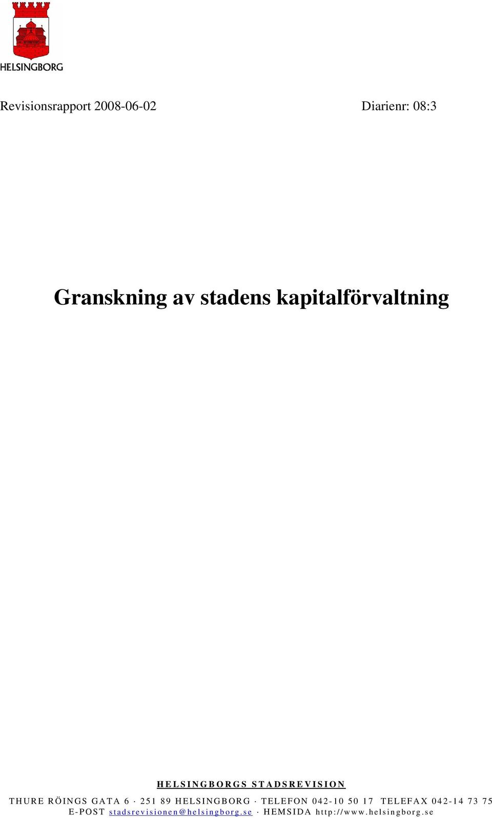 08:3 Granskning av