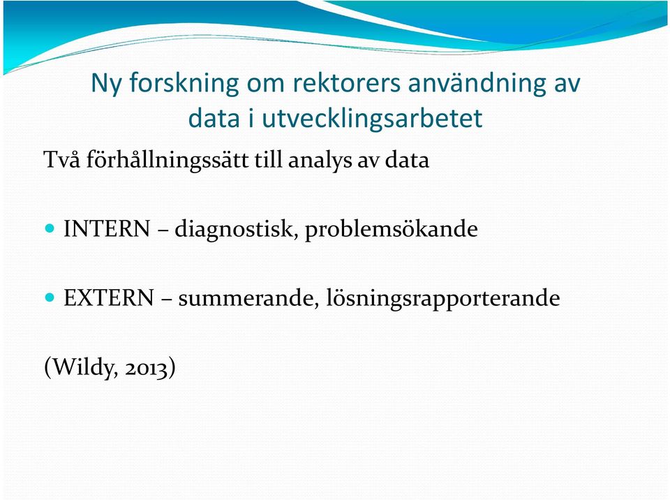 analys av data INTERN diagnostisk,