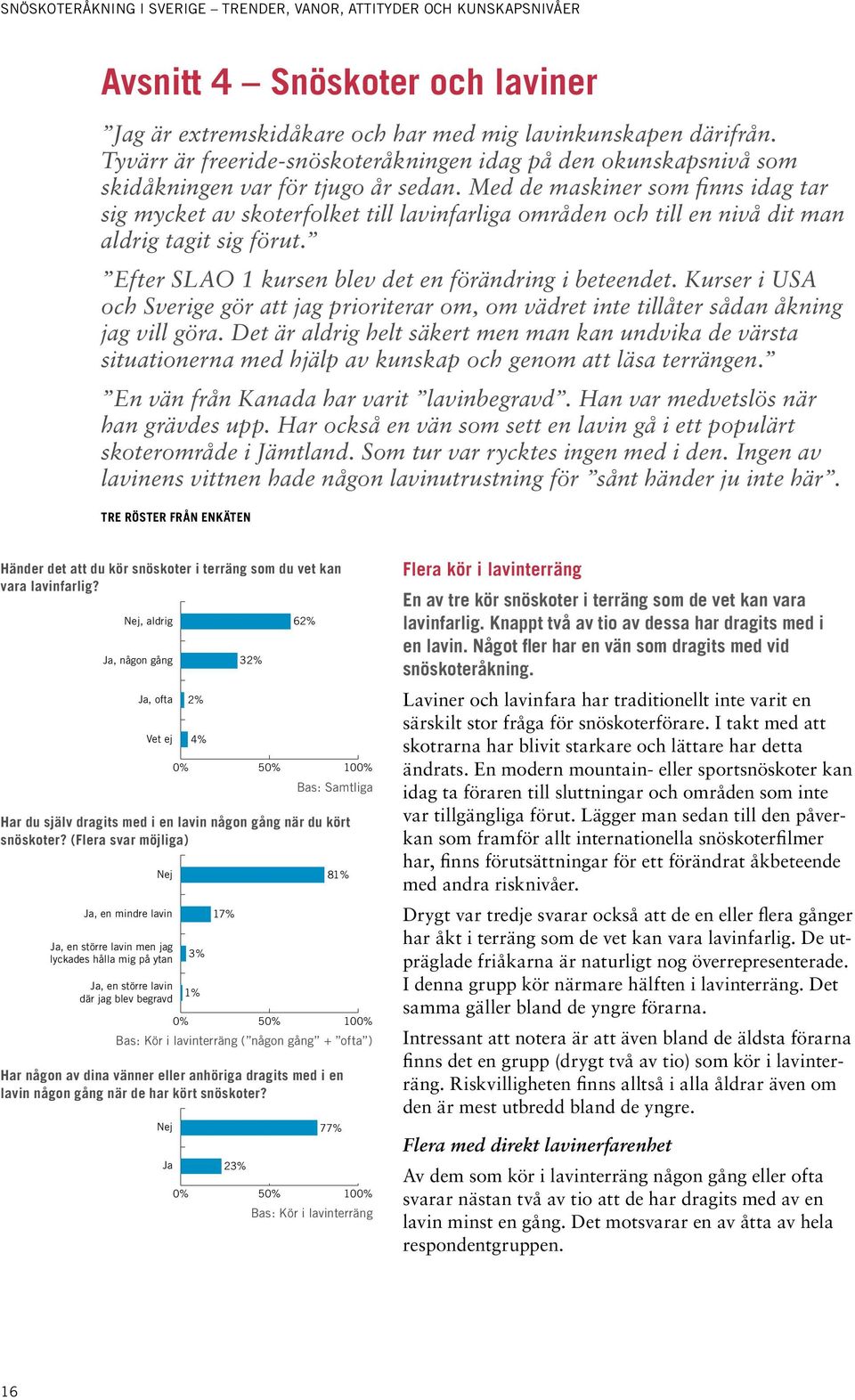 Kurser i USA och Sverige gör att jag prioriterar om, om vädret inte tillåter sådan åkning jag vill göra.