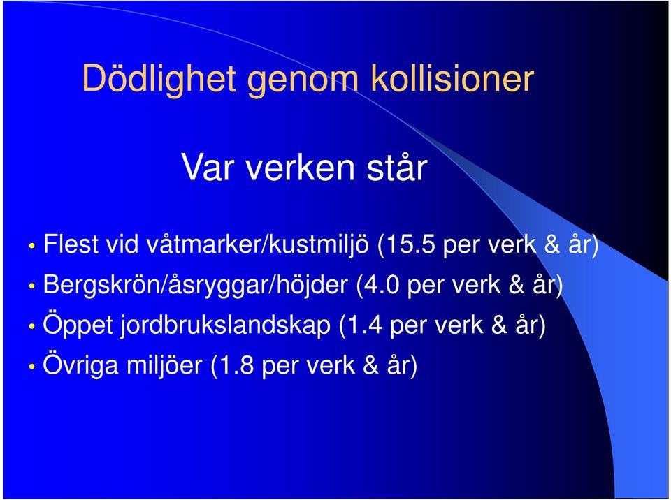 (4.0 per verk & år) Öppet jordbrukslandskap (1.