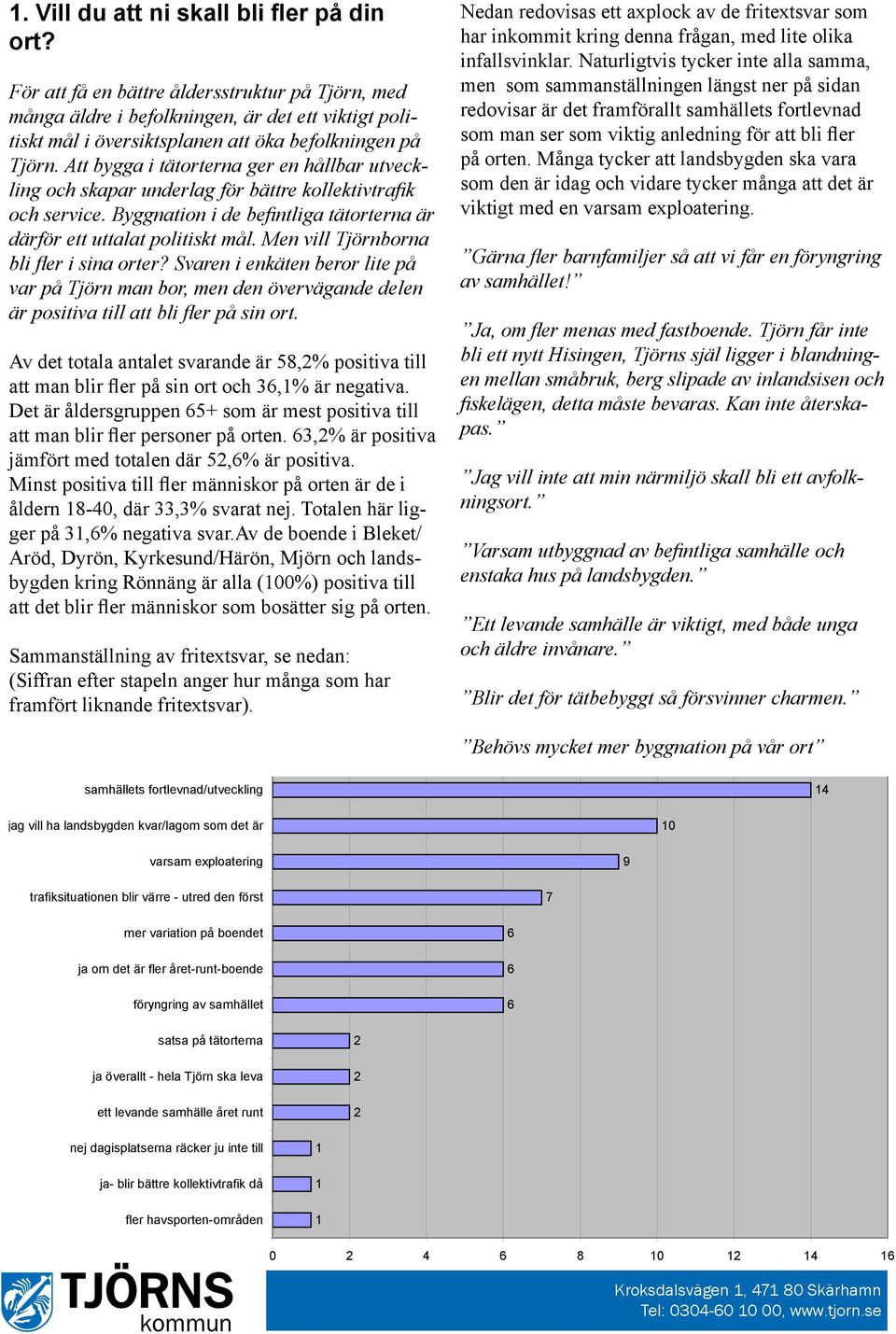 Att bygga i tätorterna ger en hållbar utveckling och skapar underlag för bättre kollektivtrafik och service. Byggnation i de befintliga tätorterna är därför ett uttalat politiskt mål.