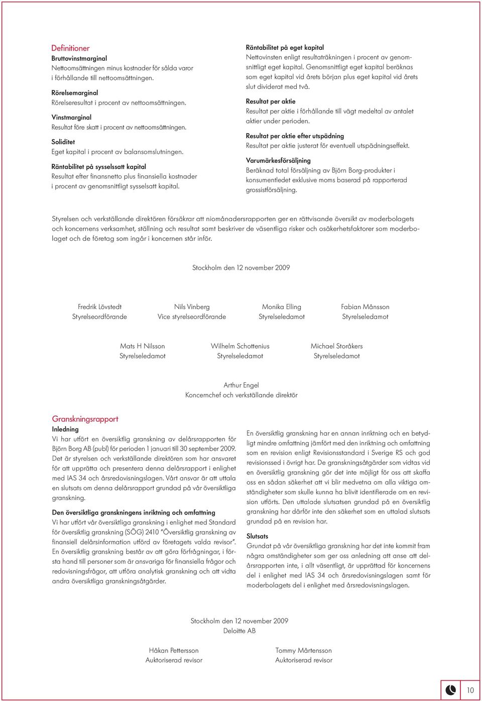 Räntabilitet på sysselssatt kapital Resultat efter finansnetto plus finansiella kostnader i procent av genomsnittligt sysselsatt kapital.