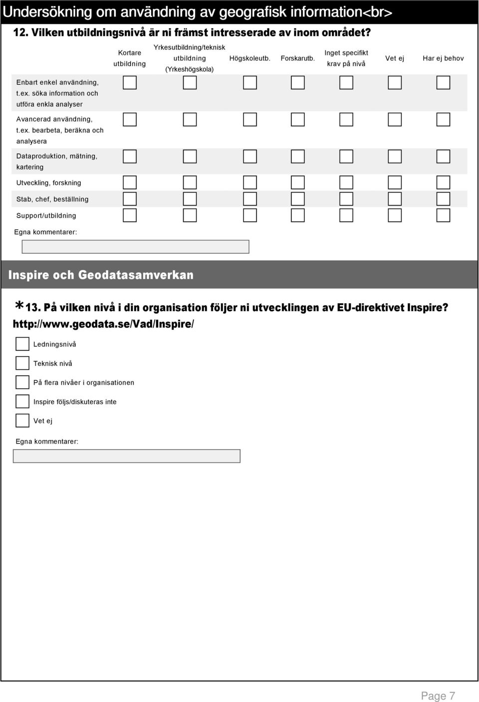 söka information och utföra enkla analyser Avancerad användning, t.ex.