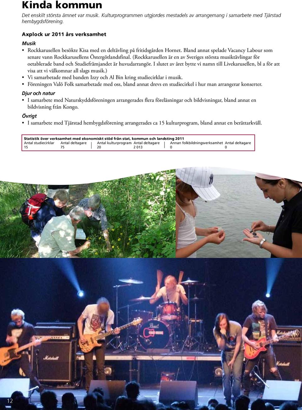 (Rockkarusellen är en av Sveriges största musiktävlingar för oetablerade band och Studiefrämjandet är huvudarrangör.