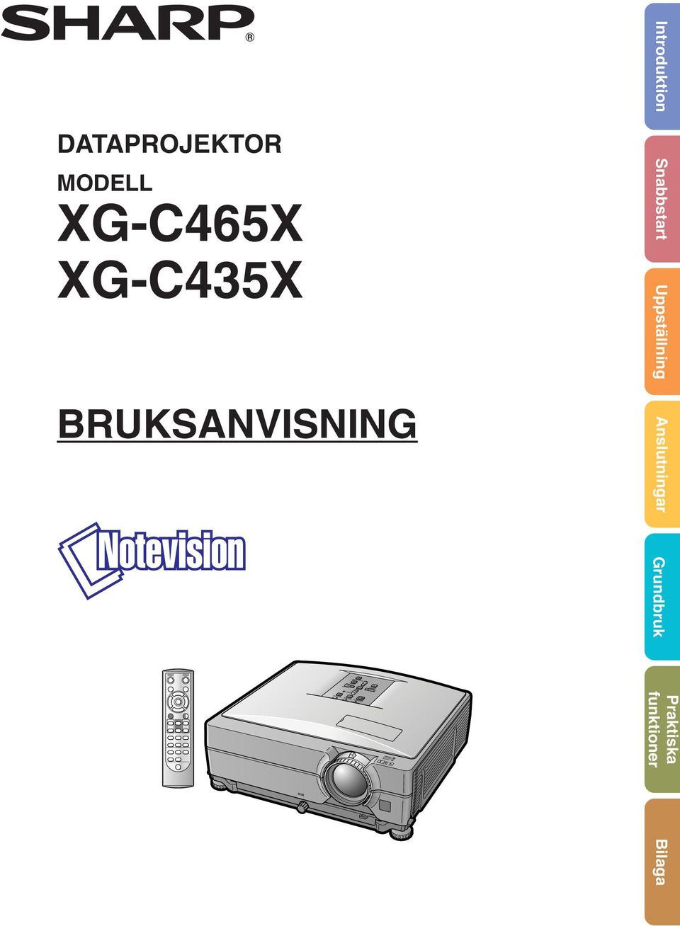 XG-C435X BRUKSANVISNING